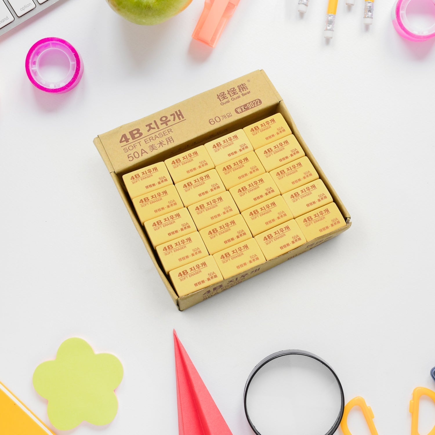 Pencil Eraser Professional 4B Drawing Eraser Art Soft Eraser for School Office (60 Pc Pack) - infinityexculsivestore.com