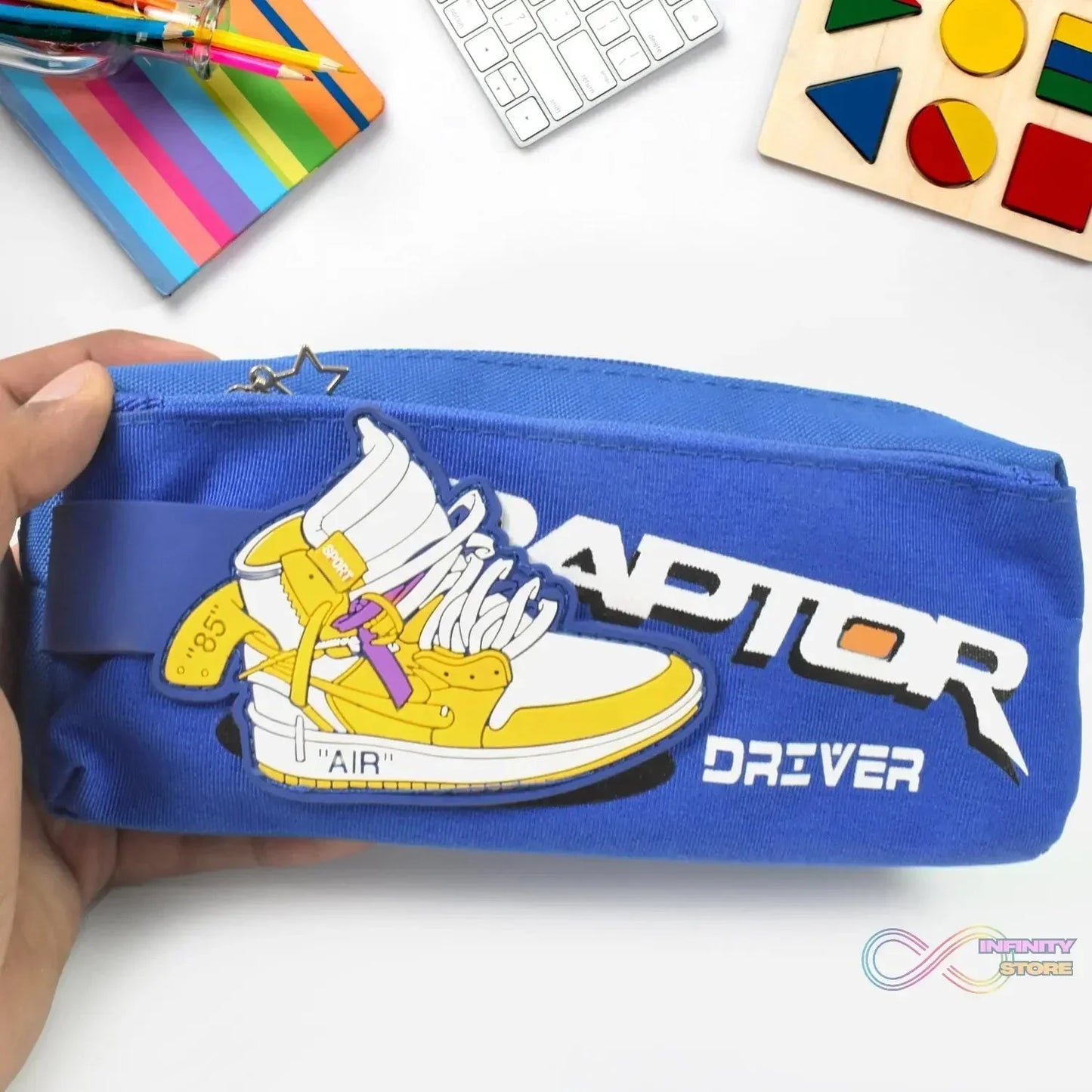 Pencil Pouch With Zipper (1 Pc / 2 Compartment) - infinityexculsivestore.com