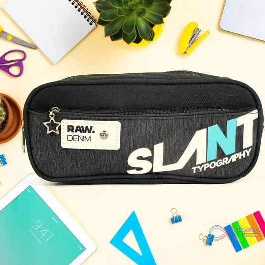Pencil Pouch With Zipper (1 Pc / 2 Compartment) - infinityexculsivestore.com