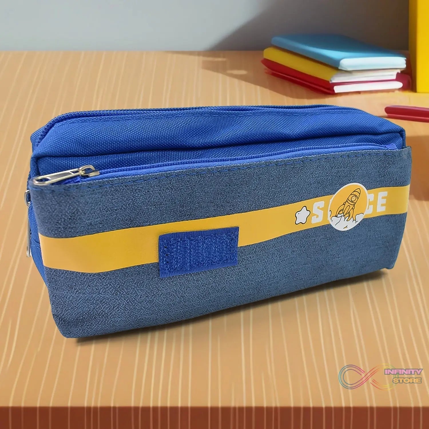 Pencil Pouch With Zipper (1 Pc / 2 Compartment ) - infinityexculsivestore.com