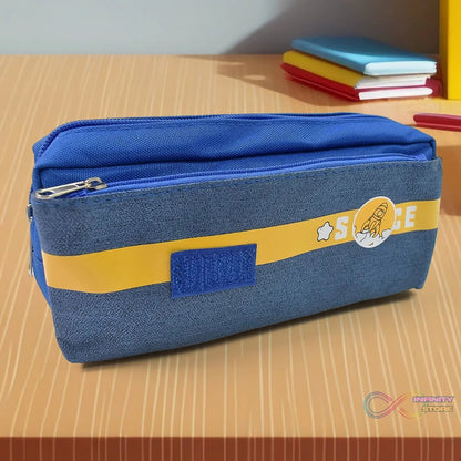 Pencil Pouch With Zipper (1 Pc / 2 Compartment ) - infinityexculsivestore.com