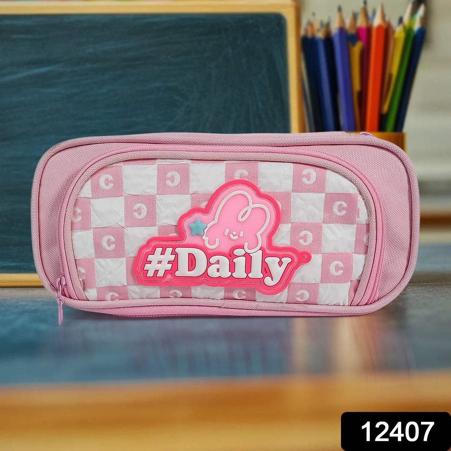 Pencil Pouch With Zipper (1 Pc / 2 Compartment ) - infinityexculsivestore.com