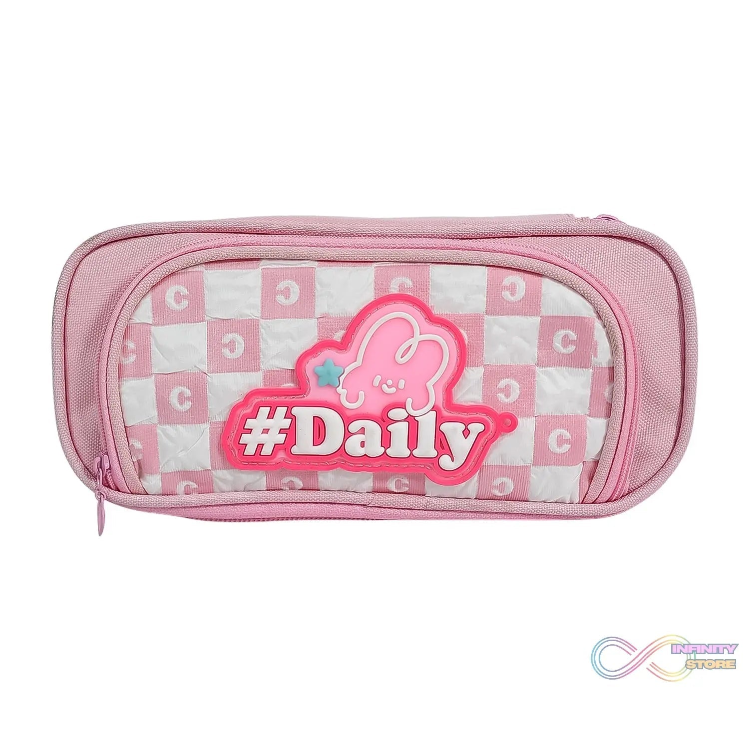 Pencil Pouch With Zipper (1 Pc / 2 Compartment ) - infinityexculsivestore.com