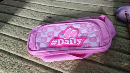 Pencil Pouch With Zipper (1 Pc / 2 Compartment ) - infinityexculsivestore.com