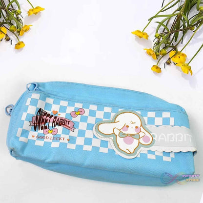 Pencil Pouch With Zipper, Students Pencil Case Large Capacity, Makeup Pouch, Stationery Bag (1 Pc / 2 Compartment) - infinityexculsivestore.com