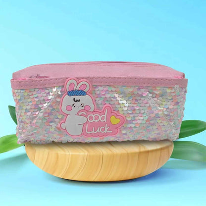 Pencil Pouch With Zipper, Students Pencil Case Large Capacity, Makeup Pouch, Stationery Bag (1 Pc / 2 Compartment) - infinityexculsivestore.com