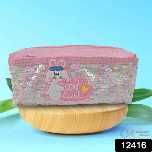 Pencil Pouch With Zipper, Students Pencil Case Large Capacity, Makeup Pouch, Stationery Bag (1 Pc / 2 Compartment) - infinityexculsivestore.com