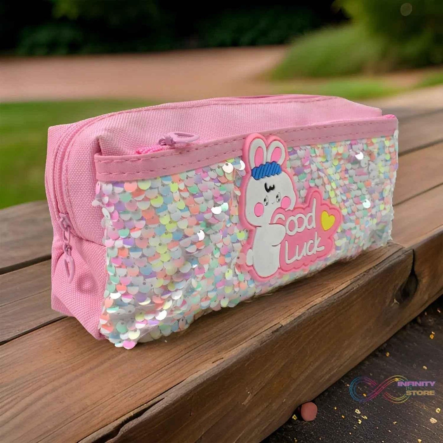 Pencil Pouch With Zipper, Students Pencil Case Large Capacity, Makeup Pouch, Stationery Bag (1 Pc / 2 Compartment) - infinityexculsivestore.com