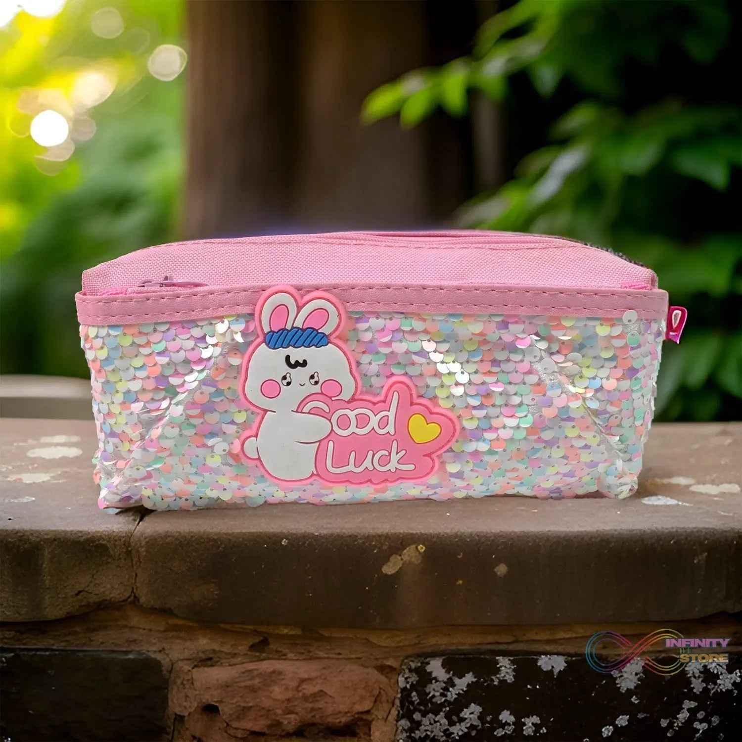 Pencil Pouch With Zipper, Students Pencil Case Large Capacity, Makeup Pouch, Stationery Bag (1 Pc / 2 Compartment) - infinityexculsivestore.com