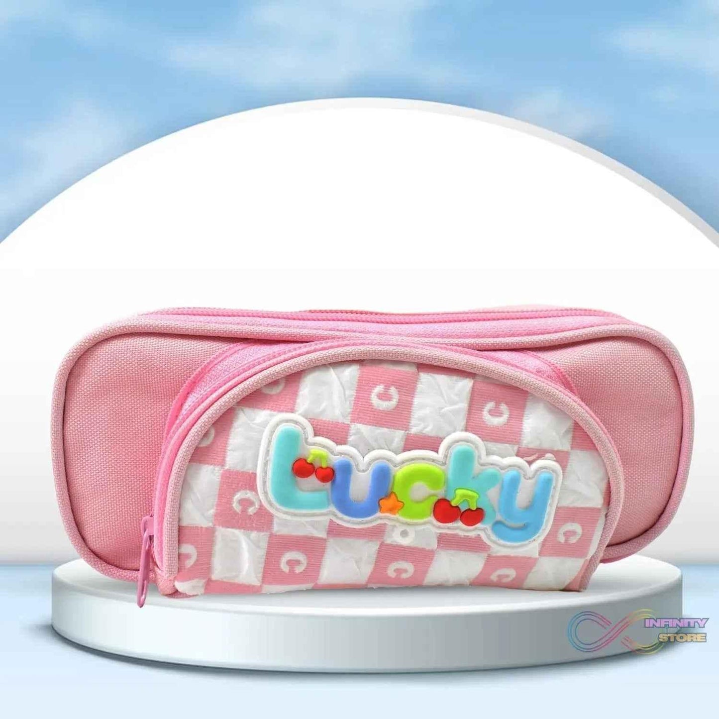 Pencil Pouch With Zipper, Students Pencil Case Large Capacity, Makeup Pouch, Stationery Bag (1 Pc / 2 Compartment) - infinityexculsivestore.com