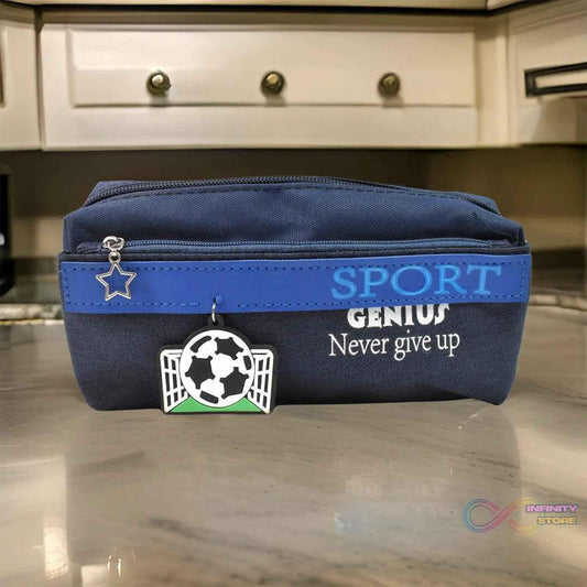 Pencil Pouch With Zipper, Students Pencil Case Large Capacity, Makeup Pouch, Stationery Bag (1 Pc / 2 Compartment) - infinityexculsivestore.com