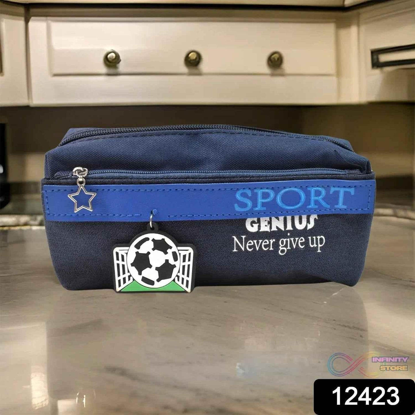 Pencil Pouch With Zipper, Students Pencil Case Large Capacity, Makeup Pouch, Stationery Bag (1 Pc / 2 Compartment) - infinityexculsivestore.com