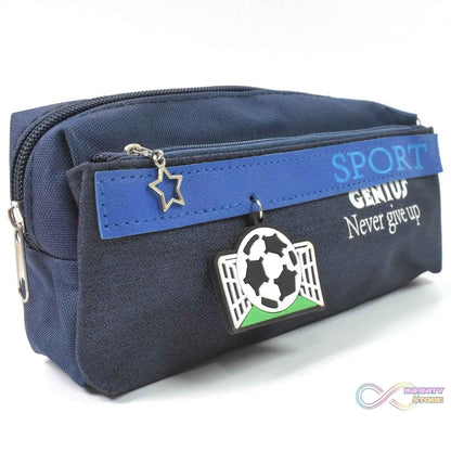 Pencil Pouch With Zipper, Students Pencil Case Large Capacity, Makeup Pouch, Stationery Bag (1 Pc / 2 Compartment) - infinityexculsivestore.com