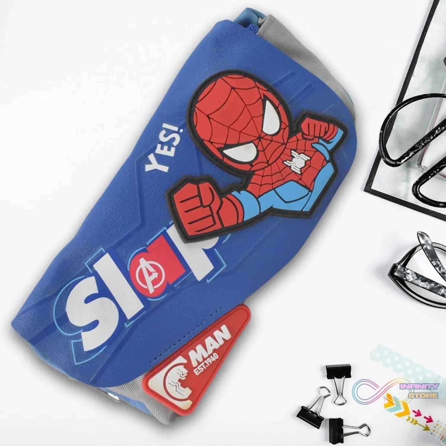 Pencil Pouch With Zipper, Students Pencil Case Large Capacity, Makeup Pouch, Stationery Bag (1 Pc / 2 Compartment) - infinityexculsivestore.com