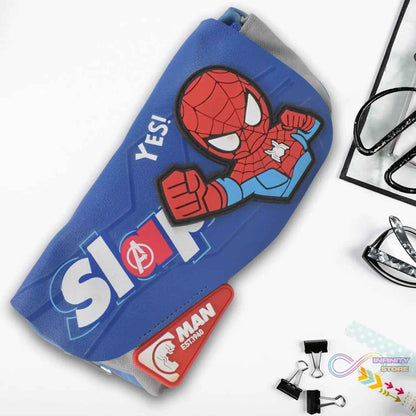 Pencil Pouch With Zipper, Students Pencil Case Large Capacity, Makeup Pouch, Stationery Bag (1 Pc / 2 Compartment) - infinityexculsivestore.com