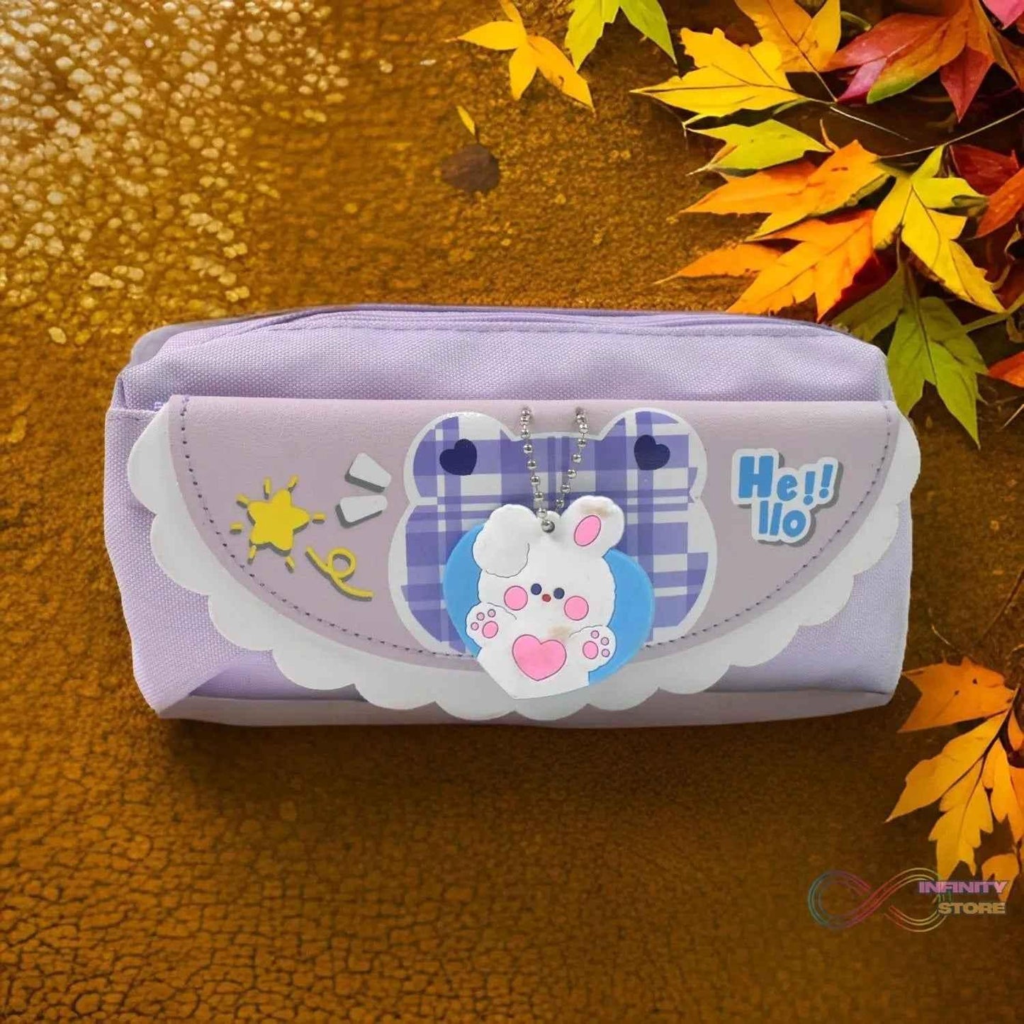 Pencil Pouch With Zipper, Students Pencil Case Large Capacity, Makeup Pouch, Stationery Bag (1 Pc / 2 Compartment) - infinityexculsivestore.com