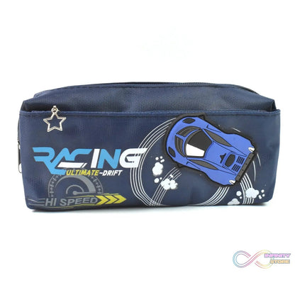 Pencil Pouch With Zipper, Students Pencil Case Large Capacity, Makeup Pouch, Stationery Bag (1 Pc / 2 Compartment) - infinityexculsivestore.com