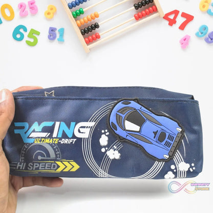 Pencil Pouch With Zipper, Students Pencil Case Large Capacity, Makeup Pouch, Stationery Bag (1 Pc / 2 Compartment) - infinityexculsivestore.com