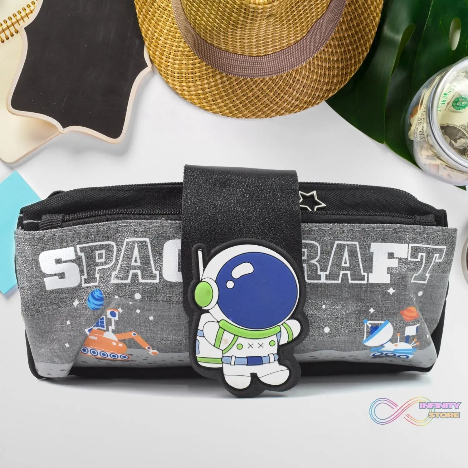 Pencil Pouch With Zipper, Students Pencil Case Large Capacity, Makeup Pouch, Stationery Bag (1 Pc / 2 Compartment) - infinityexculsivestore.com