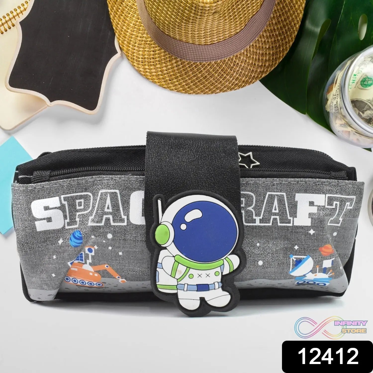 Pencil Pouch With Zipper, Students Pencil Case Large Capacity, Makeup Pouch, Stationery Bag (1 Pc / 2 Compartment) - infinityexculsivestore.com