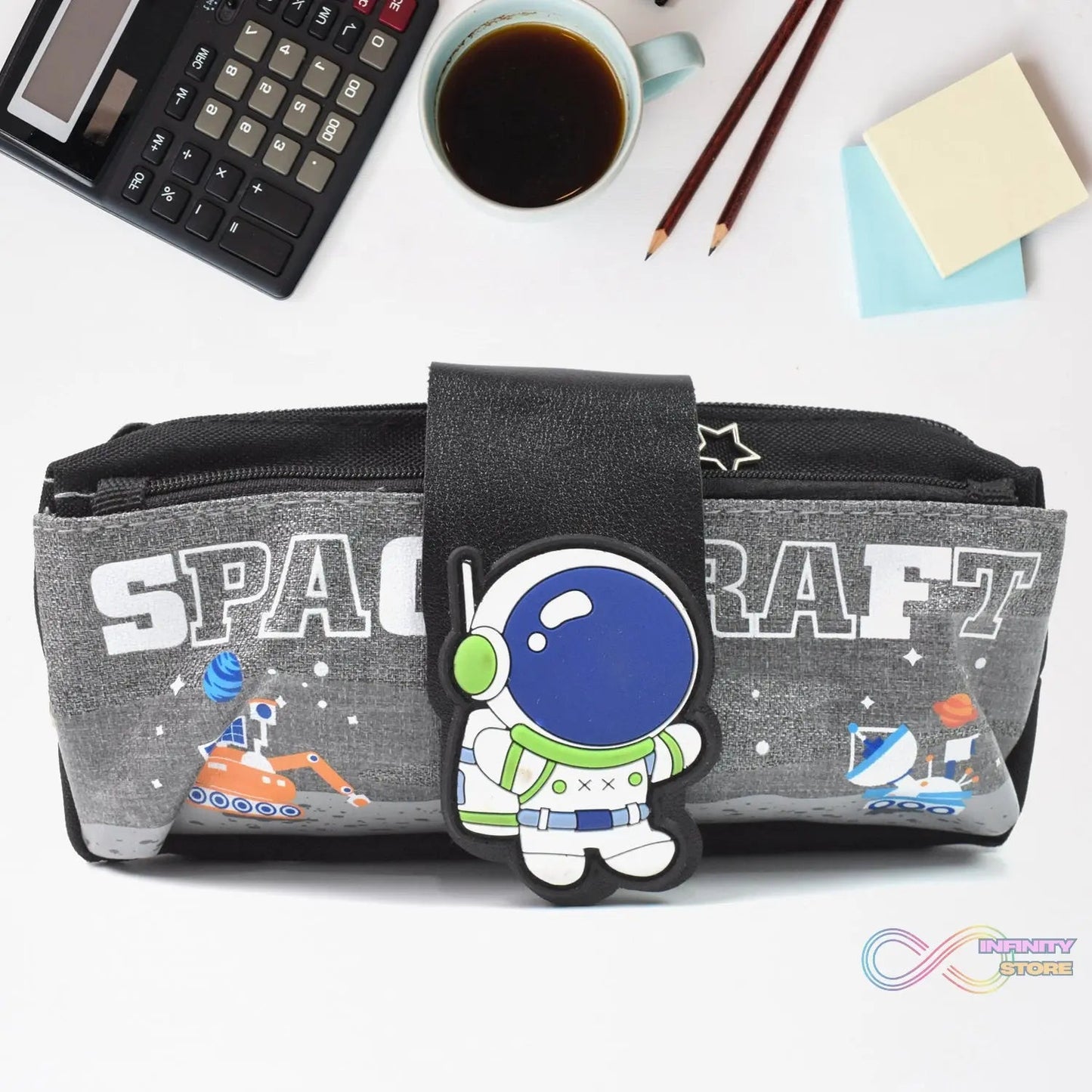 Pencil Pouch With Zipper, Students Pencil Case Large Capacity, Makeup Pouch, Stationery Bag (1 Pc / 2 Compartment) - infinityexculsivestore.com
