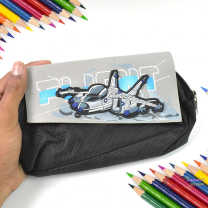 Pencil Pouch With Zipper, Students Pencil Case Large Capacity, Makeup Pouch, Stationery Bag (1 Pc/ 2 Compartment) - infinityexculsivestore.com