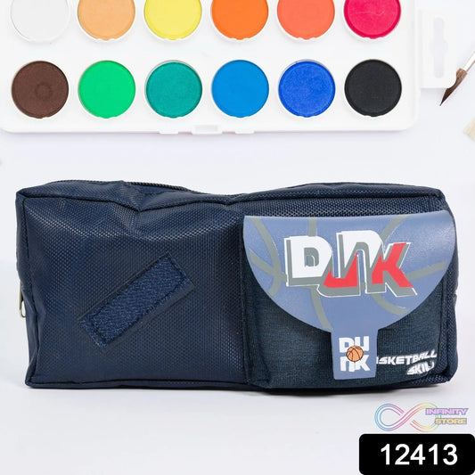 Pencil Pouch With Zipper, Students Pencil Case Large Capacity, Makeup Pouch, Stationery Bag (1 Pc) - infinityexculsivestore.com