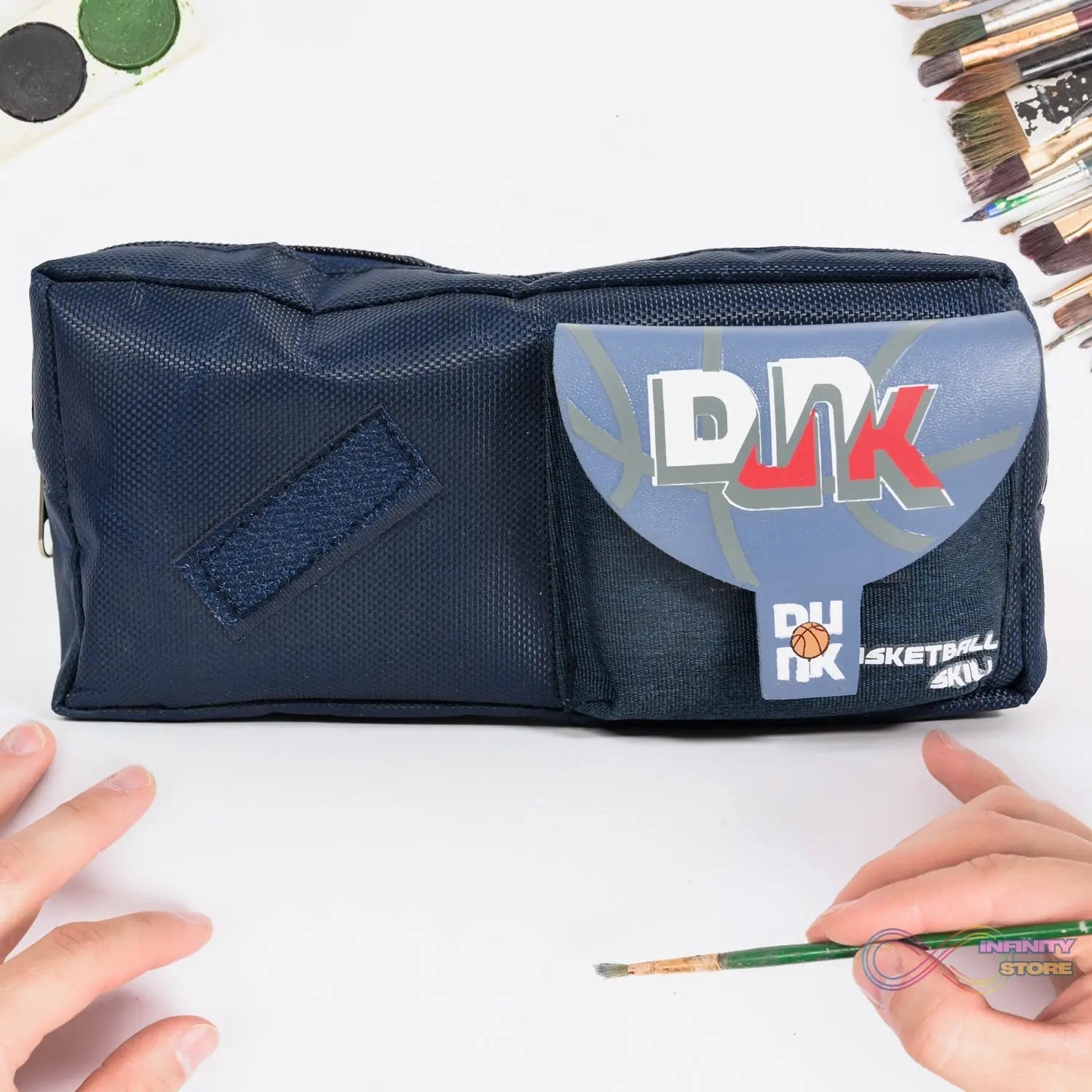 Pencil Pouch With Zipper, Students Pencil Case Large Capacity, Makeup Pouch, Stationery Bag (1 Pc) - infinityexculsivestore.com