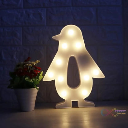 Penguin Shaped Light LED Light Kids Room (1 Pc / Battery Not Included) - infinityexculsivestore.com