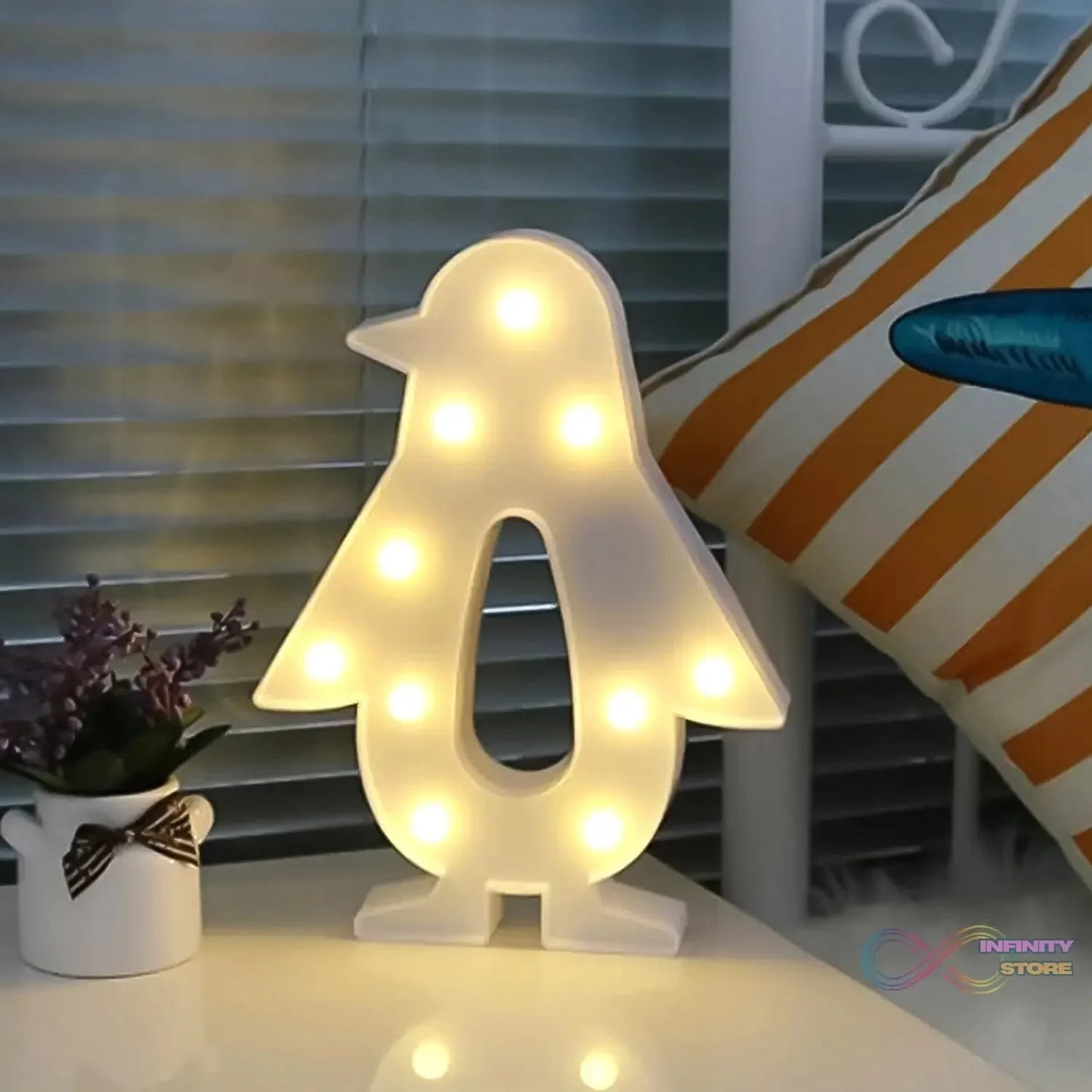 Penguin Shaped Light LED Light Kids Room (1 Pc / Battery Not Included) - infinityexculsivestore.com