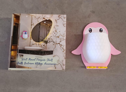 Penguin Storage Box, Adhesive Remote Case, Electric Toothbrushes Holder, Universal Controller Holder, Wall Nightstand, Office Plastic Wall Mount - infinityexculsivestore.com