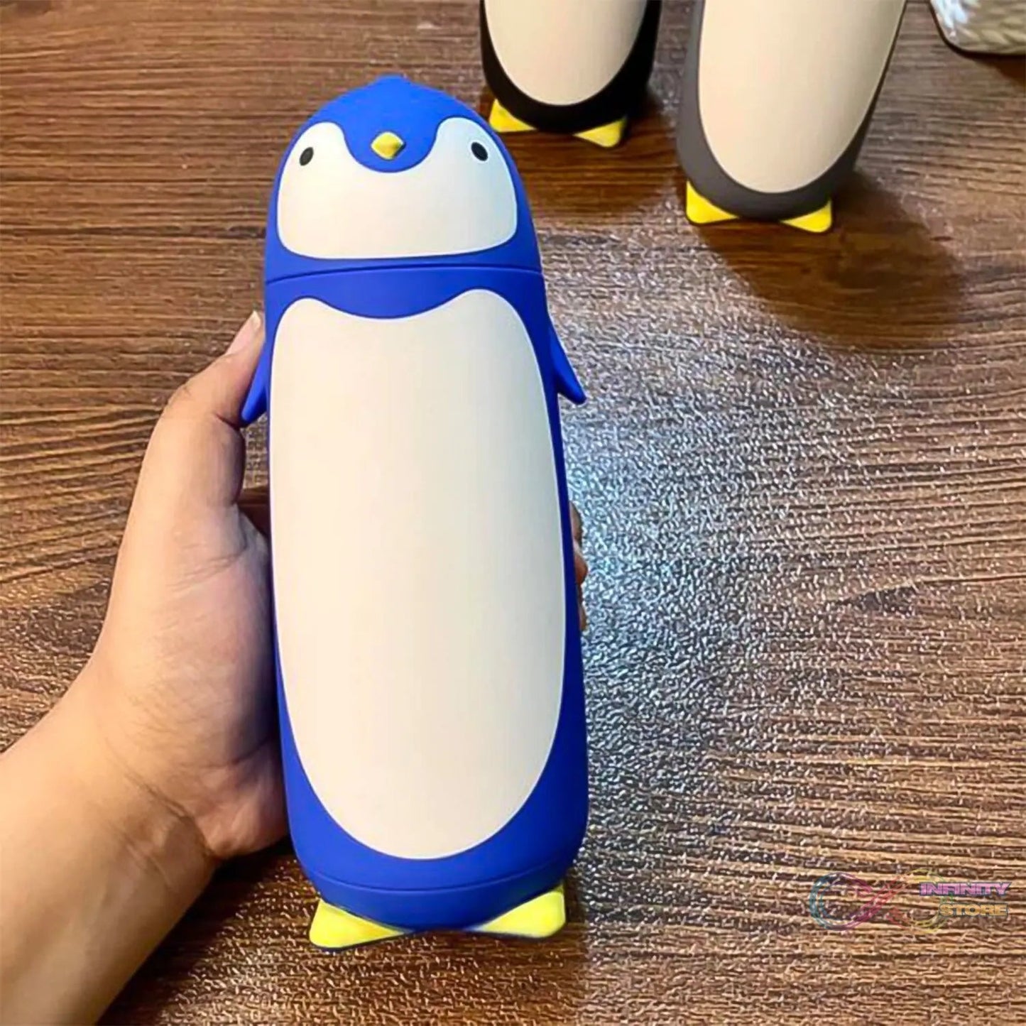 Penguin Water Bottle Penguin Cartoon Water Bottle Funny Travel Mug Insulated, Inner glass Vacuum Water Bottle - infinityexculsivestore.com