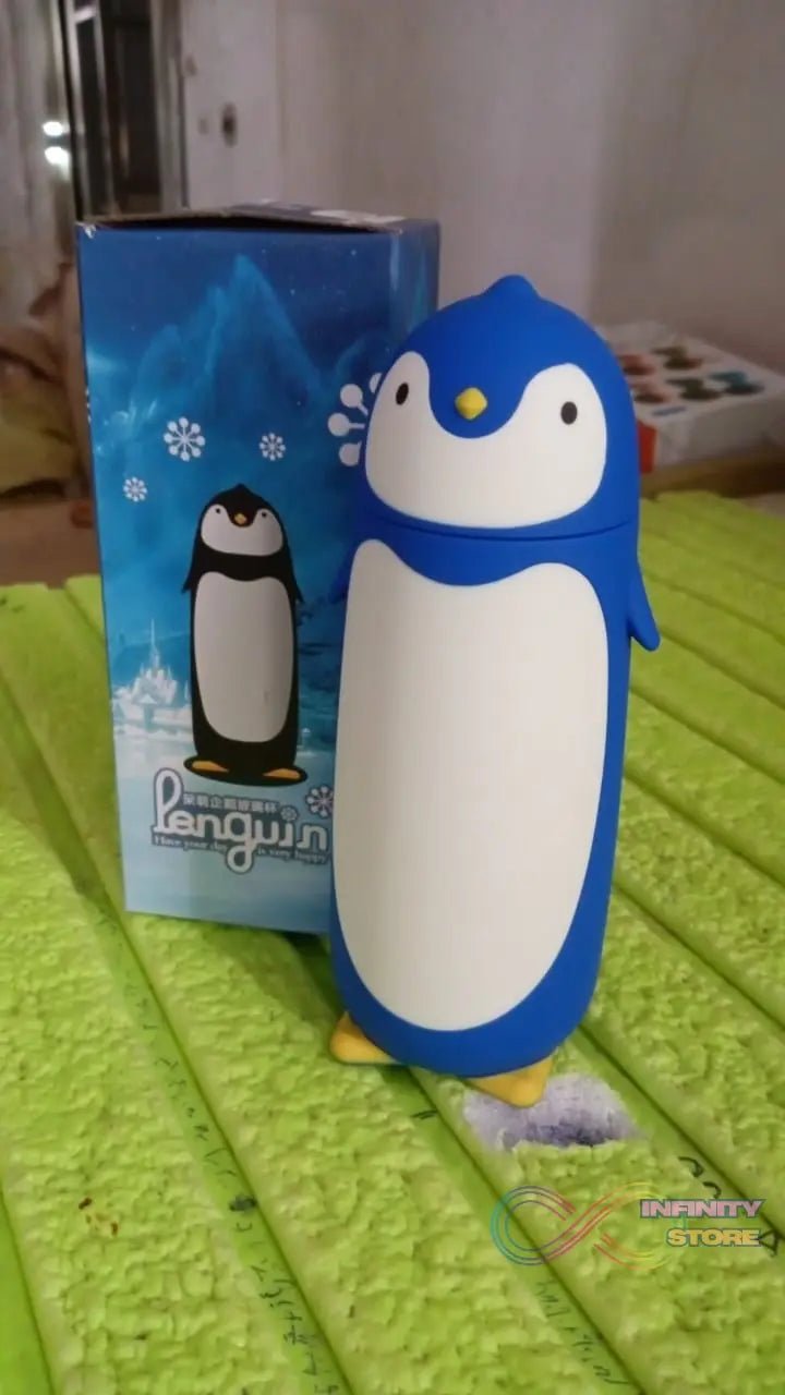 Penguin Water Bottle Penguin Cartoon Water Bottle Funny Travel Mug Insulated, Inner glass Vacuum Water Bottle - infinityexculsivestore.com