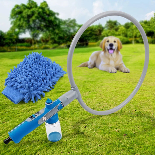 Pet Shower Sprayer, Cat Dog Grooming Bath Massager, With Microfiber Glove (1 Set) - infinityexculsivestore.com