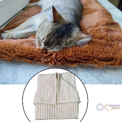 Pet Soft Cat Dog Blanket / Towel Soft Warm Sleep Mat (70×50 Cm / 1 Pc / Mix Color & Design) - infinityexculsivestore.com