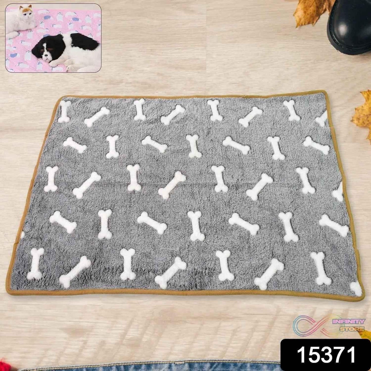 Pet Soft Cat Dog Blanket / Towel, Warm Sleep Mat (75×55 Cm / 1 Pc / Mix Color & Design) - infinityexculsivestore.com