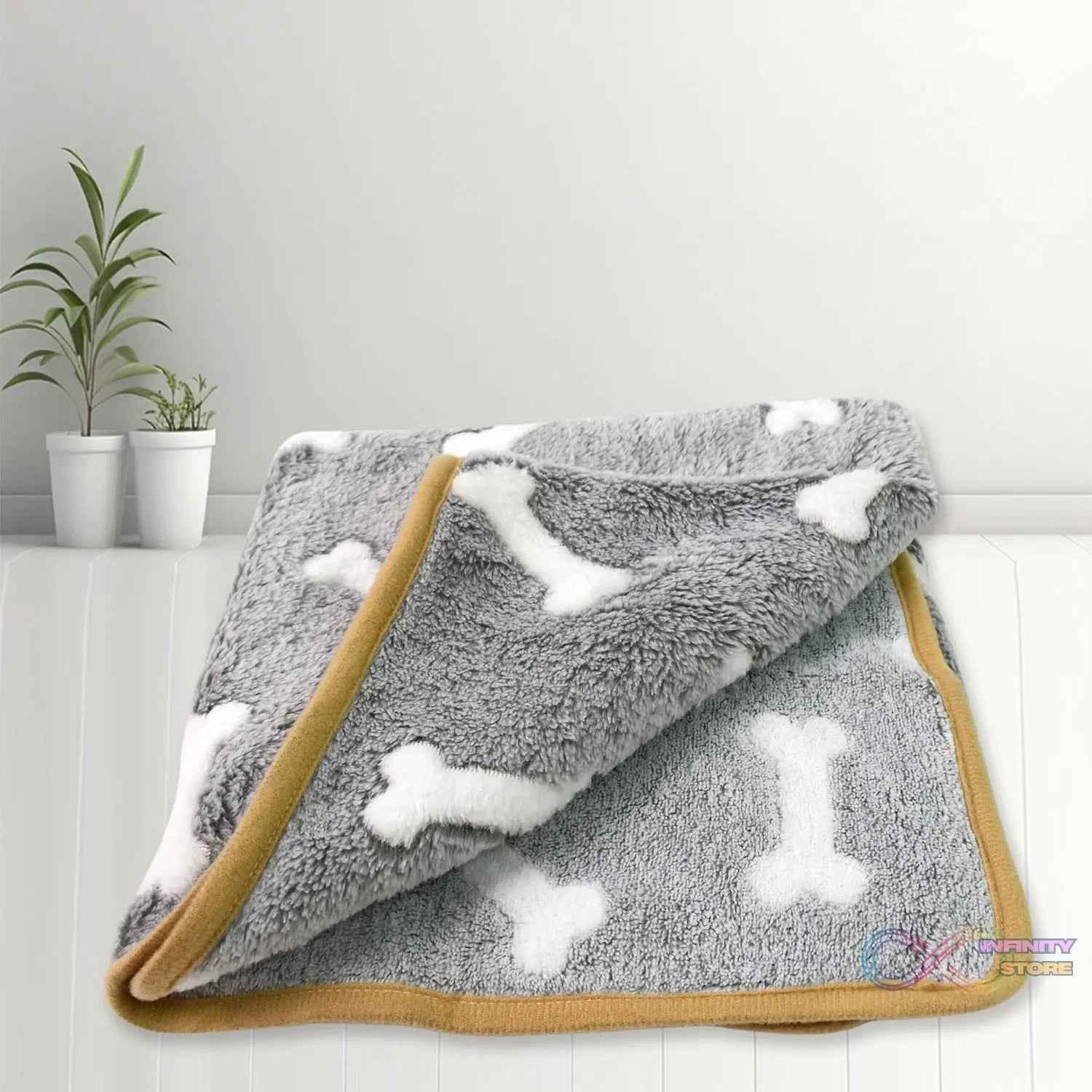 Pet Soft Cat Dog Blanket / Towel, Warm Sleep Mat (75×55 Cm / 1 Pc / Mix Color & Design) - infinityexculsivestore.com