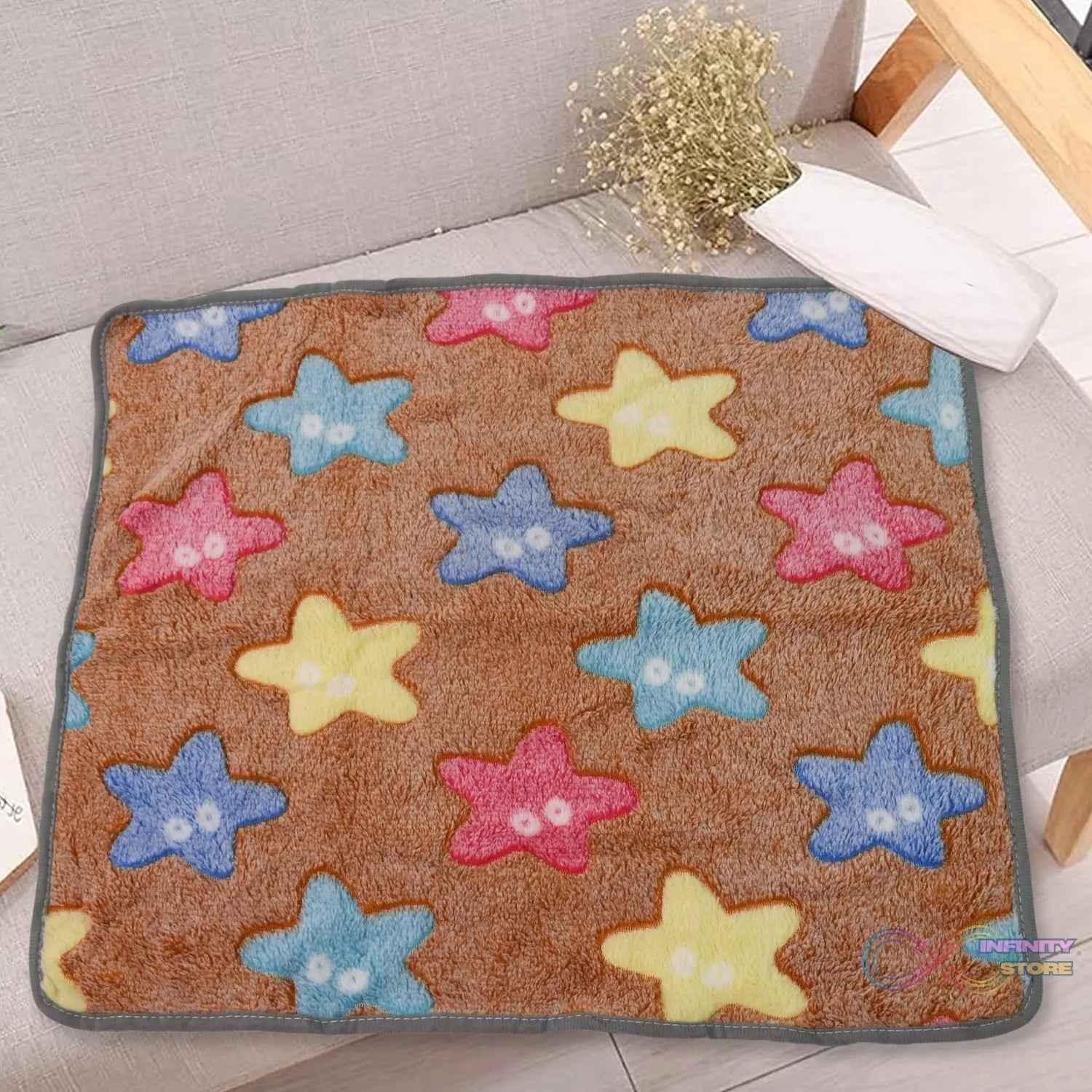 Pet Soft Cat Dog Towel / Blanket, Warm Sleep Mat (55×40 Cm / 1 Pc / Mix Color & Design) - infinityexculsivestore.com