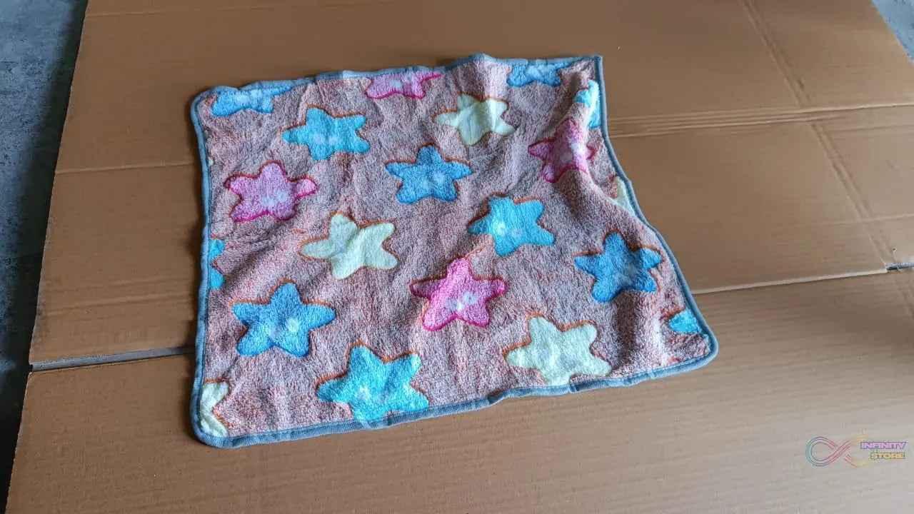 Pet Soft Cat Dog Towel / Blanket, Warm Sleep Mat (55×40 Cm / 1 Pc / Mix Color & Design) - infinityexculsivestore.com