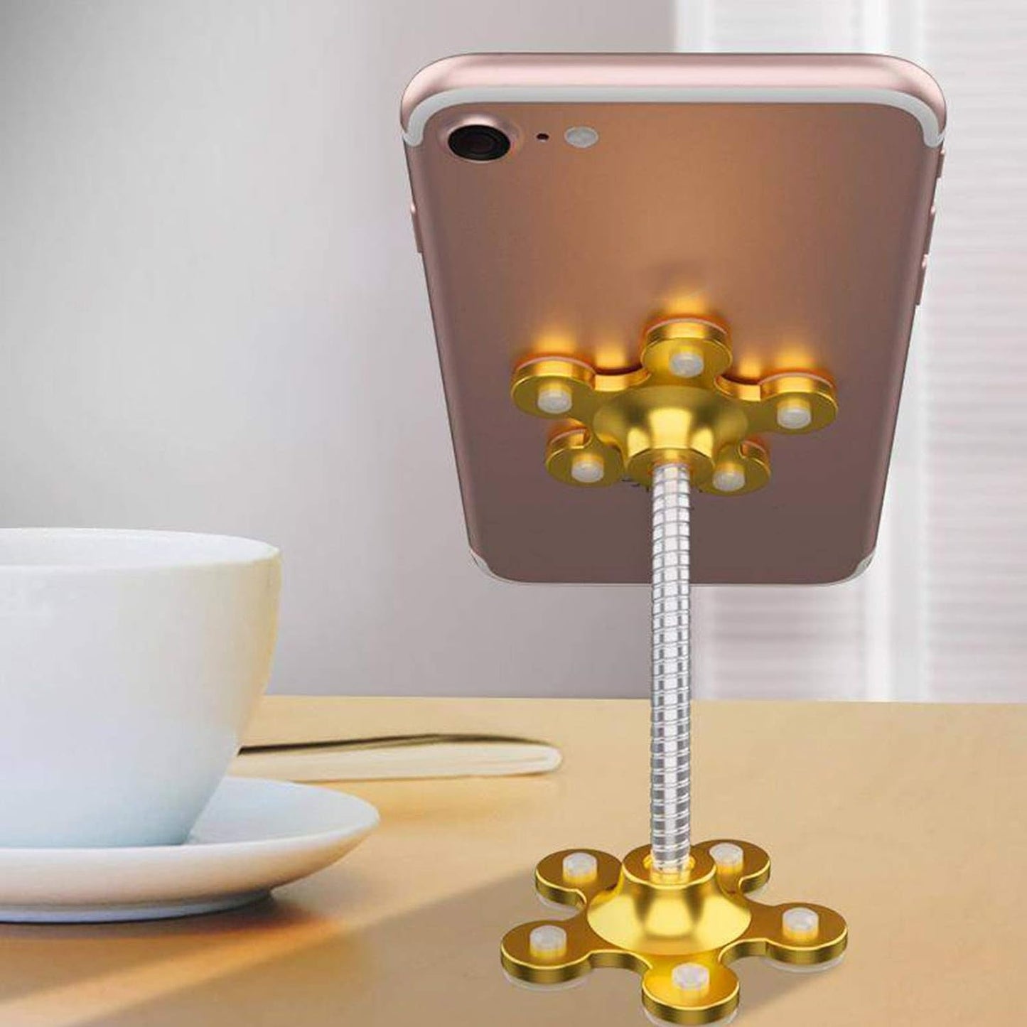 Phone Holder, 360°Rotatable Phone Stand Multi - Function Double - Sided Suction Cup Mobile Phone Holder vip stand( MOQ : - 6 Pc ) - infinityexculsivestore.com