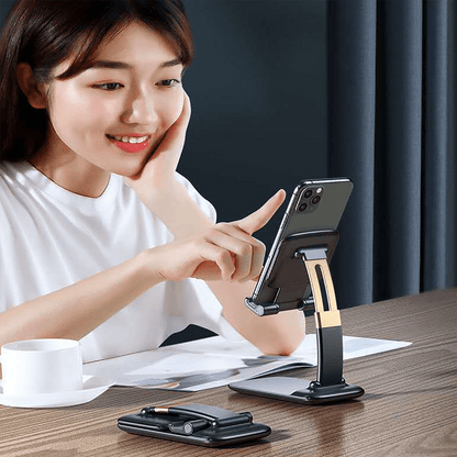 Phone Holder for Table, Foldable Universal Mobile Stand for Desk - infinityexculsivestore.com