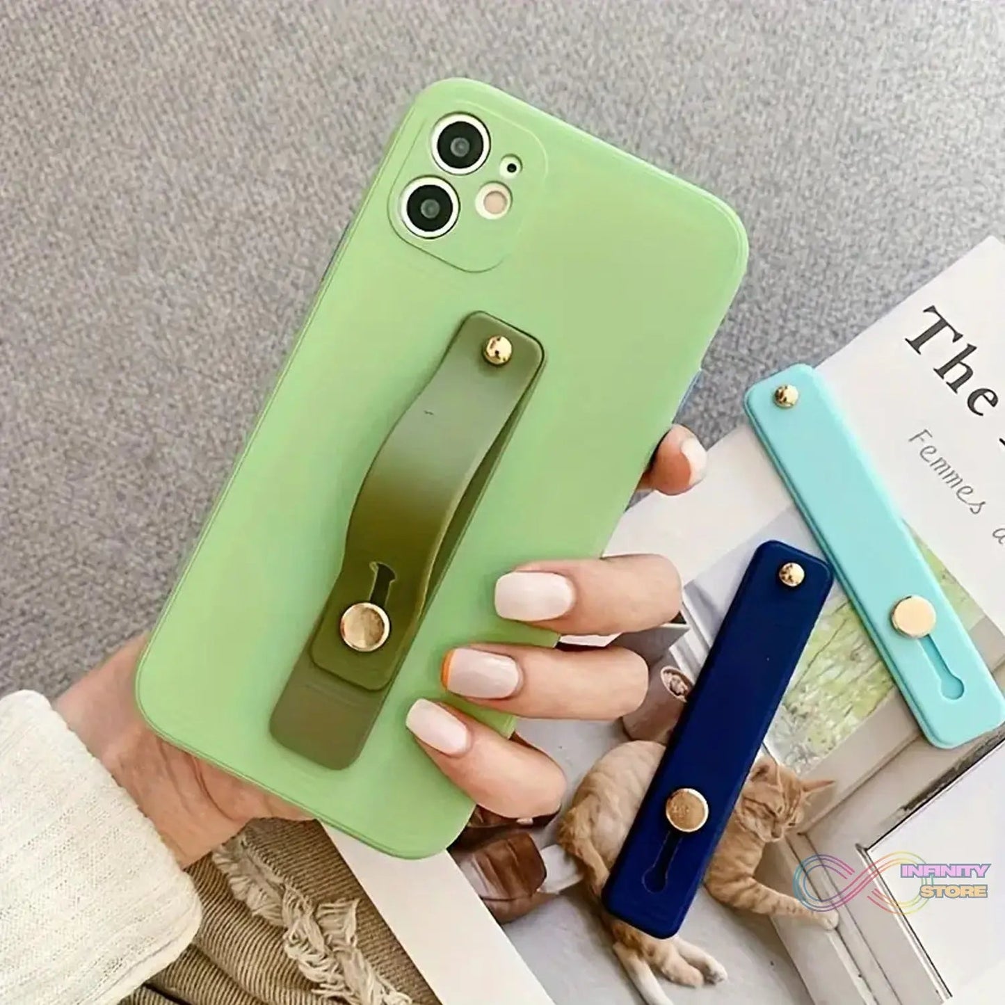 Phone Loop Finger Holder, Phone Grip Straps Silicone Phone Finger Strap (1 Pc) - infinityexculsivestore.com