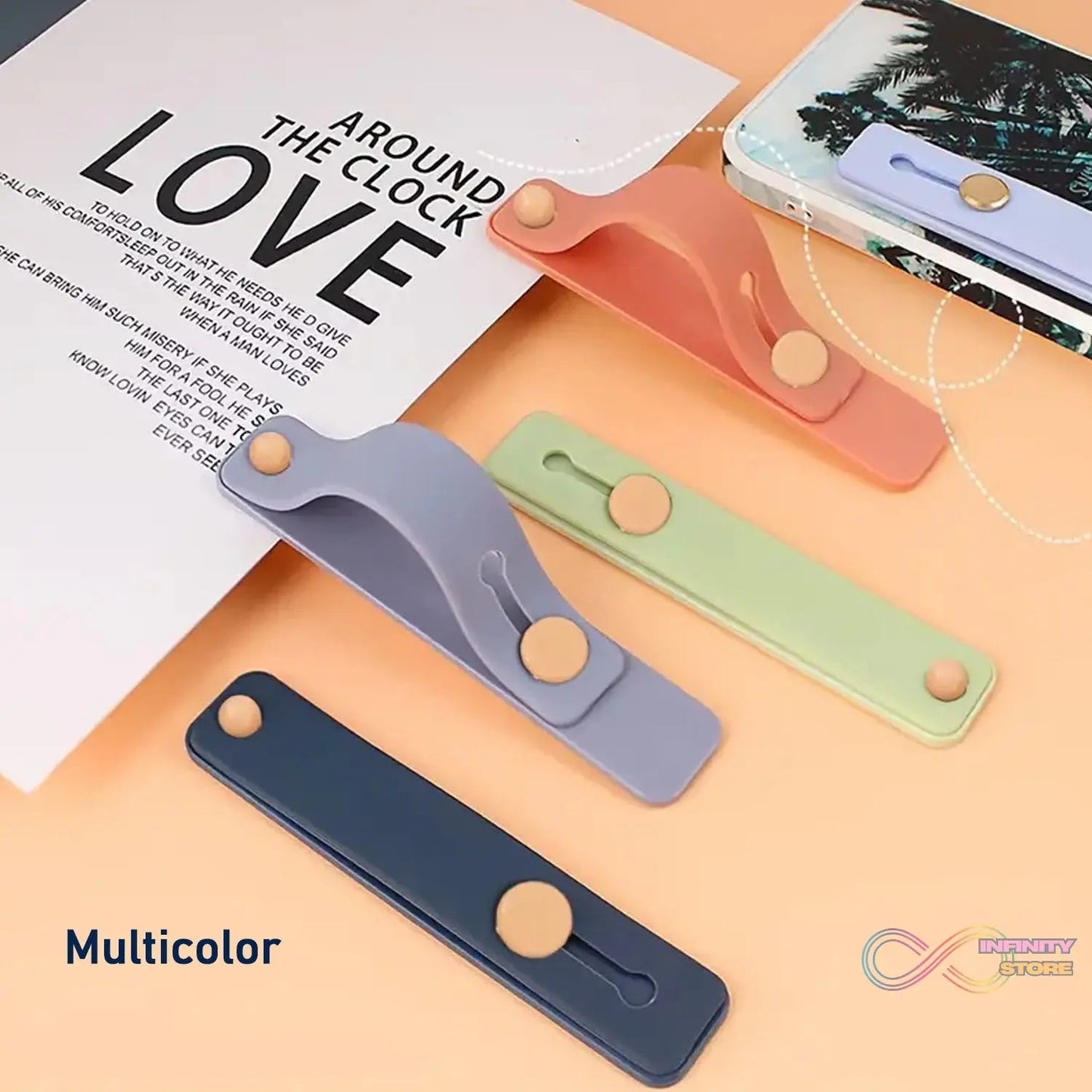 Phone Loop Finger Holder, Phone Grip Straps Silicone Phone Finger Strap (1 Pc) - infinityexculsivestore.com