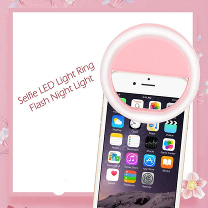 Phone Selfie Light Selfie Ring Light Selfie Light for Smartphone Selfie Light for Phone Battery Operated Selfie Ring Light (Battery Not Included) - infinityexculsivestore.com