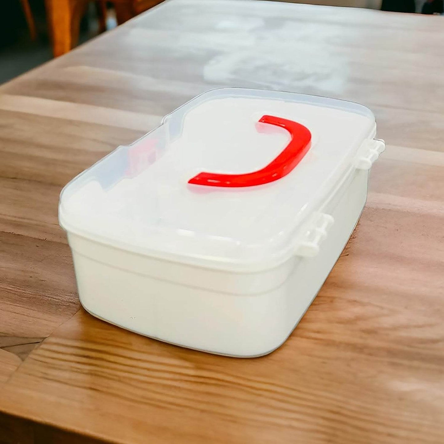 3 Compartment Medical Box, 1 Piece, Indoor Outdoor Medical Utility, Medicine Storage Box, Detachable Tray Medical Box Multi Purpose Regular Medicine, First Aid Box with Handle, Transparent Lid & Color Box  - infinityexculsivestore.com