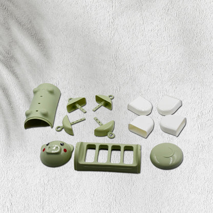 Pig Shape Mold Ice Candy, Popsicle Mold Ice, Plastic Ice Candy Maker Kulfi Maker Molds Set with 4 Cups - infinityexculsivestore.com