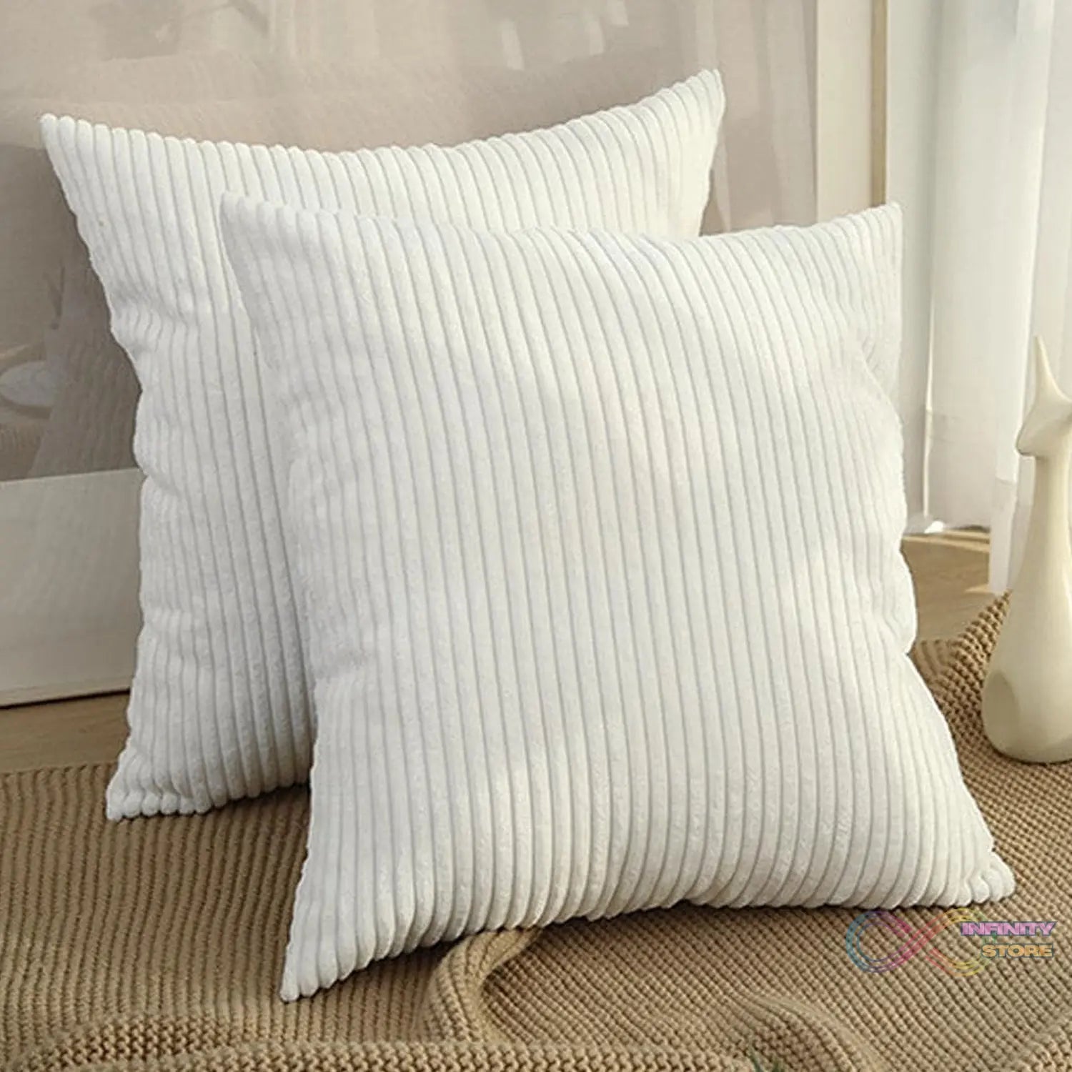 Pillow Covers, Couch Pillows Cover, Soft Decorative Cover (Mix Color & Design / 2 Pc) - infinityexculsivestore.com