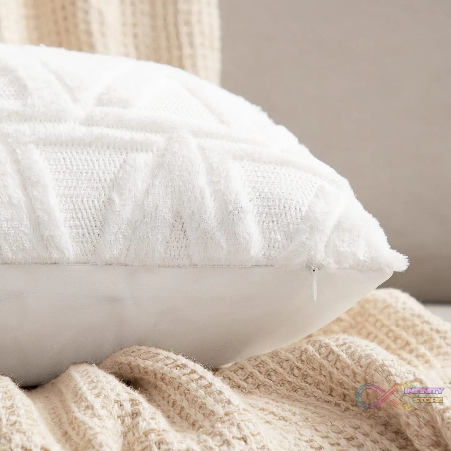 Pillow Covers, Couch Pillows Cover, Soft Decorative Cover (Mix Color & Design / 2 Pc) - infinityexculsivestore.com