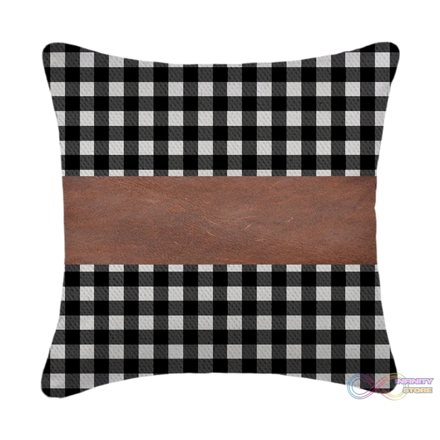 Pillow Covers, Leather & Cotton Cushion Covers (15 × 15 Inch / 1 Pair / 2 Pc) - infinityexculsivestore.com
