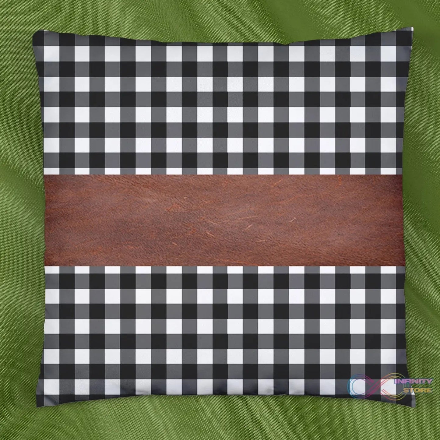 Pillow Covers, Leather & Cotton Cushion Covers (17 × 17 Inch / 1 Pair / 2 Pc) - infinityexculsivestore.com